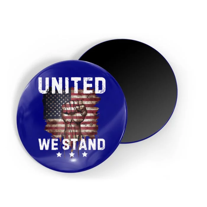 United We Stand Patriotic Gift Usa Flag Magnet