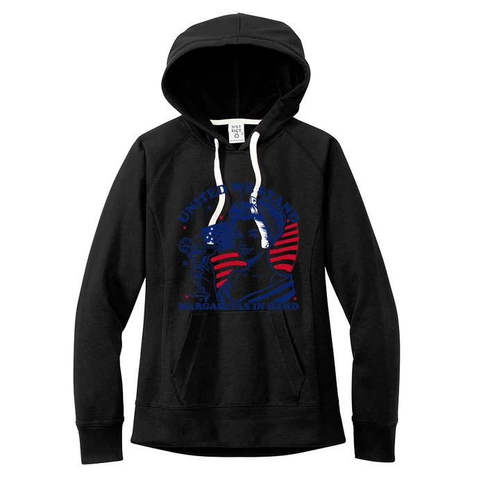 United We Stand Margaritas In Hand Women's Fleece Hoodie