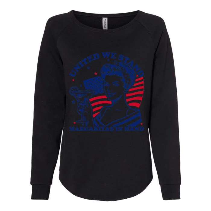 United We Stand Margaritas In Hand Womens California Wash Sweatshirt