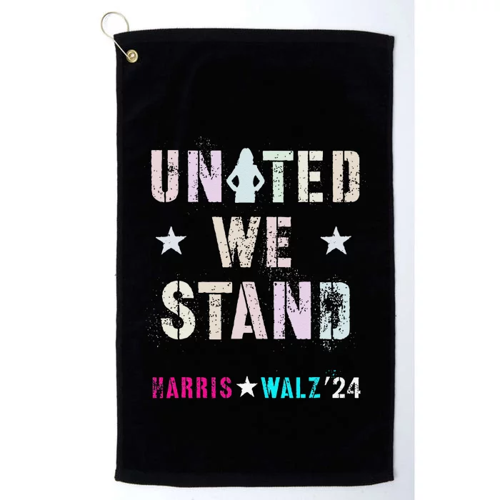 United We Stand Unity Over Division Kamala Harris Walz Myodb Platinum Collection Golf Towel