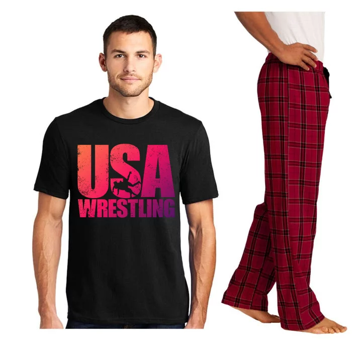 Usa Wrestling S Wrestling Team Patriot Usa Wrestler Cute Gift Pajama Set