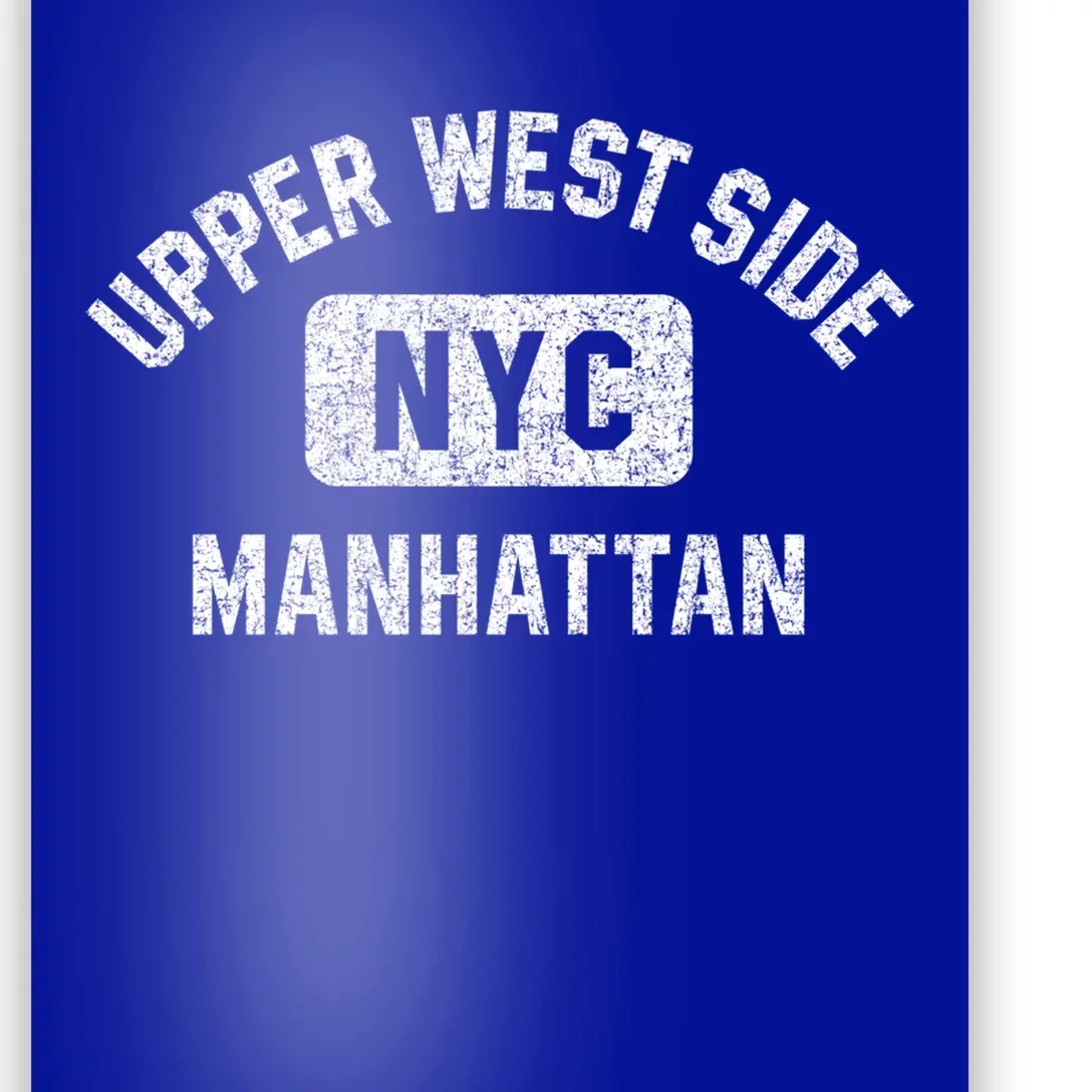 Upper West Side Hattan Gym Style Distressed White Print Gift Poster