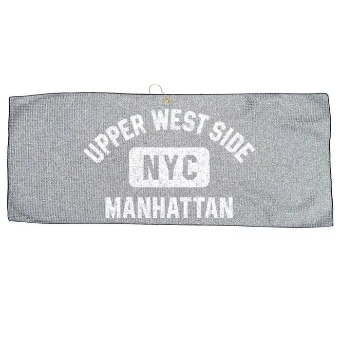 Upper West Side Hattan Gym Style Distressed White Print Gift Large Microfiber Waffle Golf Towel