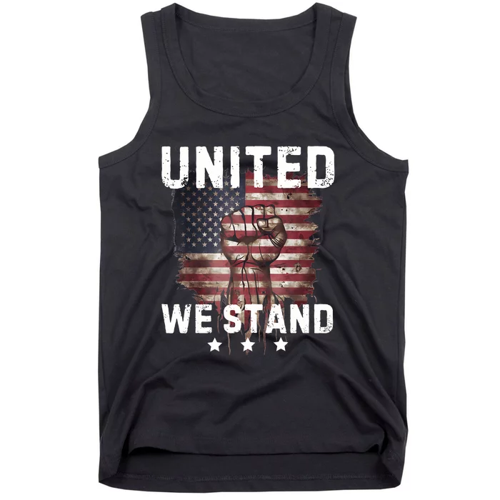 United We Stand Patriotic Gift For Usa Flag Tank Top