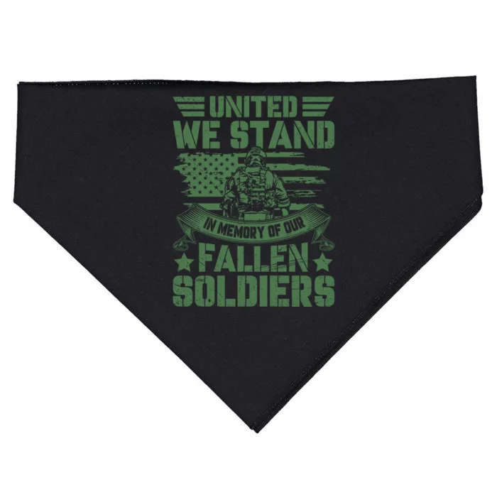 United We Stand Memorial Day Remembrance USA-Made Doggie Bandana