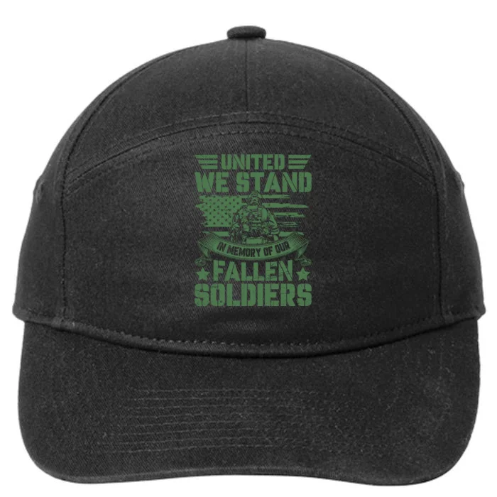 United We Stand Memorial Day Remembrance 7-Panel Snapback Hat