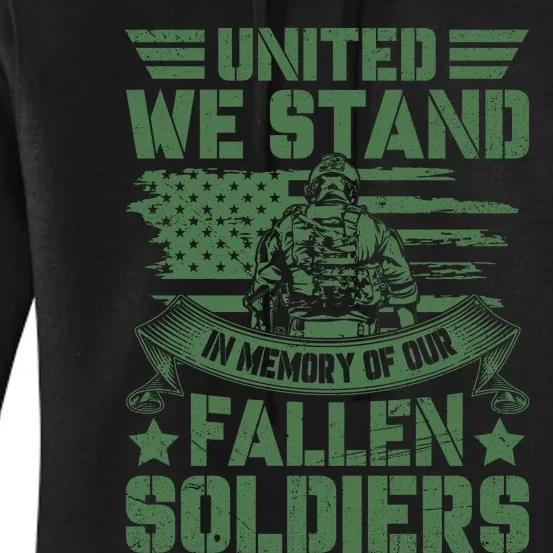 United We Stand Memorial Day Remembrance Women's Pullover Hoodie