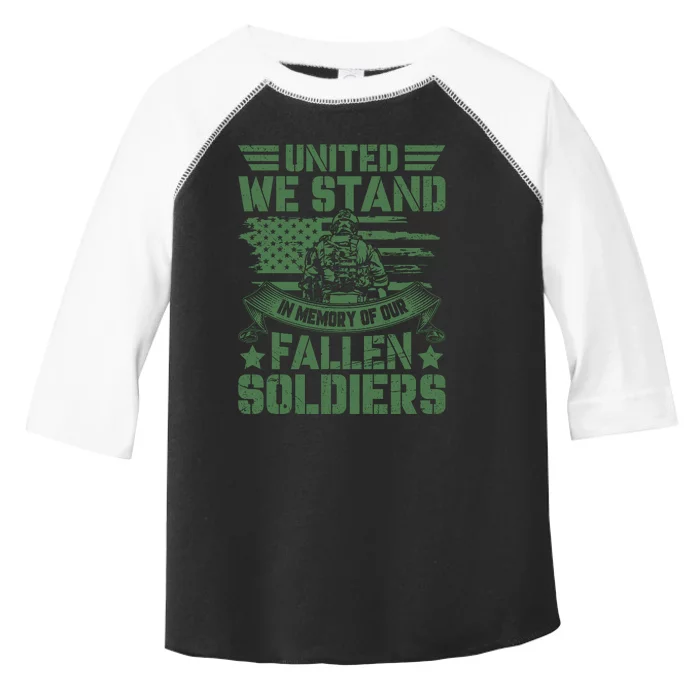 United We Stand Memorial Day Remembrance Toddler Fine Jersey T-Shirt