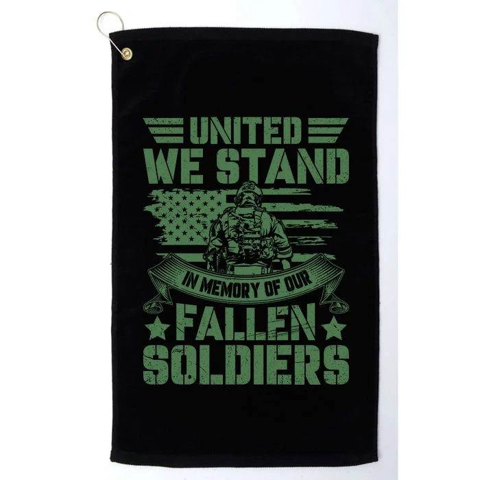 United We Stand Memorial Day Remembrance Platinum Collection Golf Towel