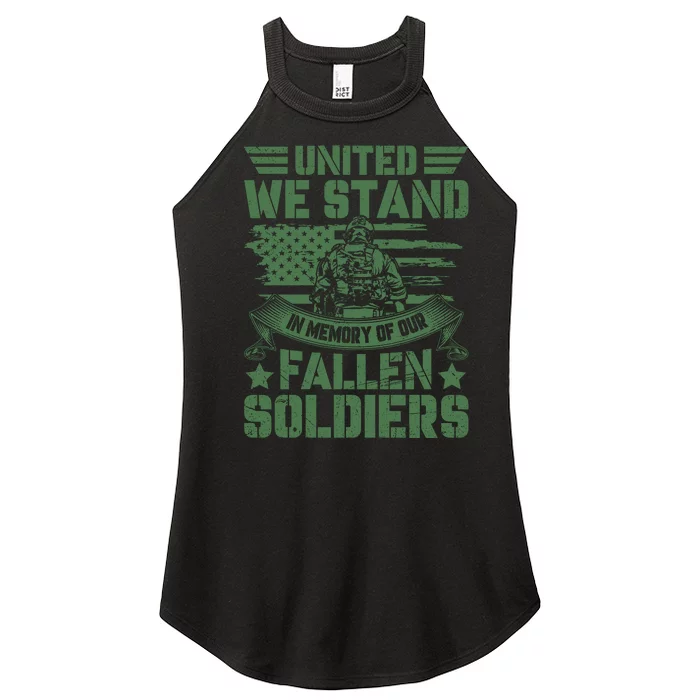 United We Stand Memorial Day Remembrance Women’s Perfect Tri Rocker Tank