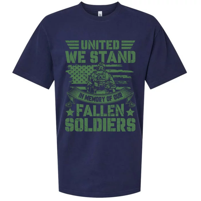 United We Stand Memorial Day Remembrance Sueded Cloud Jersey T-Shirt