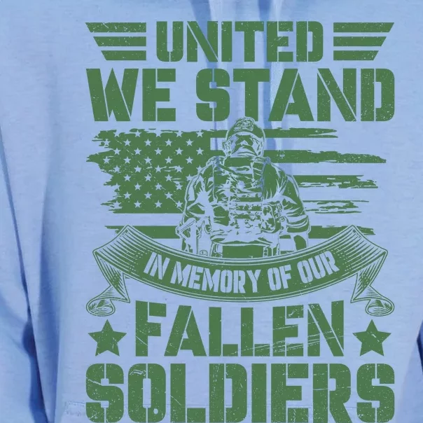 United We Stand Memorial Day Remembrance Unisex Surf Hoodie