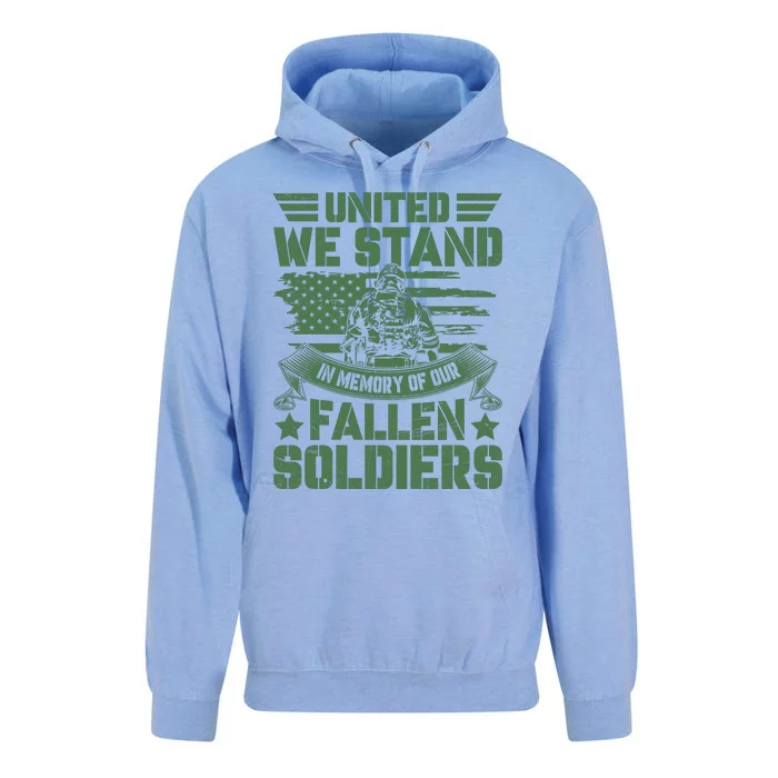 United We Stand Memorial Day Remembrance Unisex Surf Hoodie