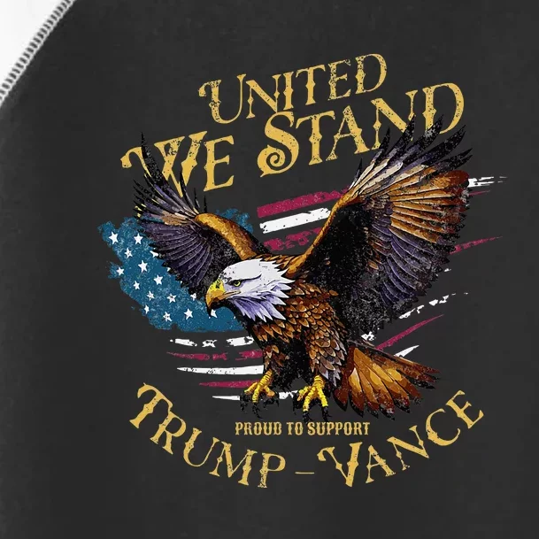 United We Stand Support Trump Vance Hillbilly Trump Vance Toddler Fine Jersey T-Shirt