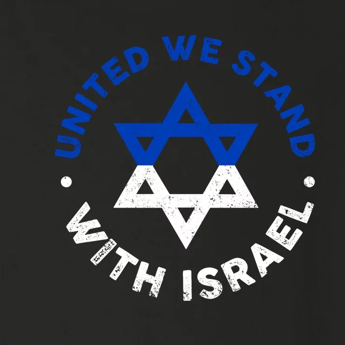 United We Stand With Israel Defend Israel Israeli Flag Toddler Long Sleeve Shirt