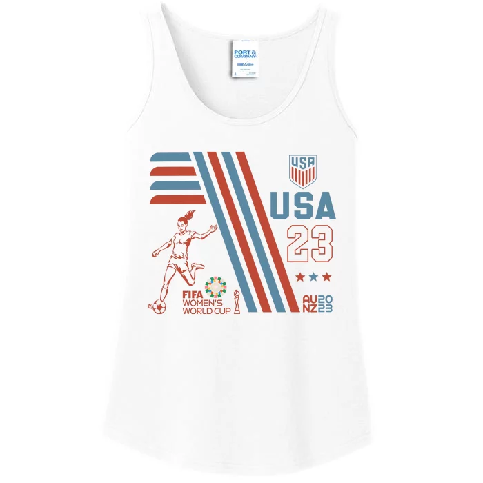 US Womens Supporter American Women WC Soccer Ladies Essential Tank