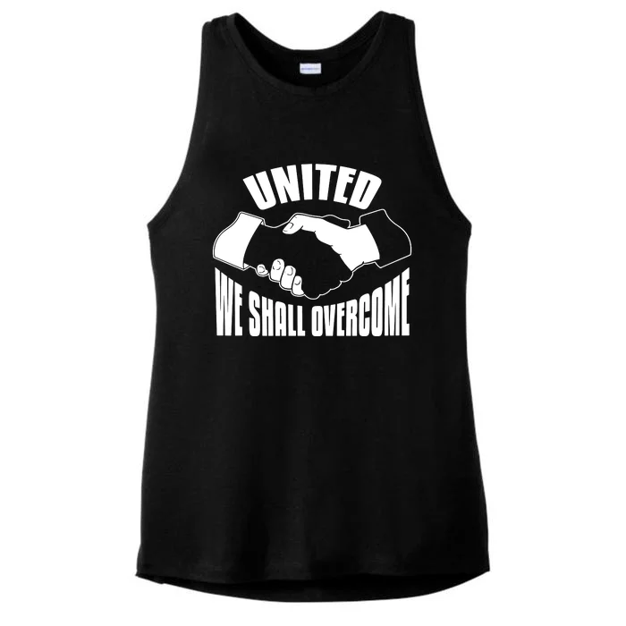 United We Shall Overcome Civil Rights Ladies Tri-Blend Wicking Tank