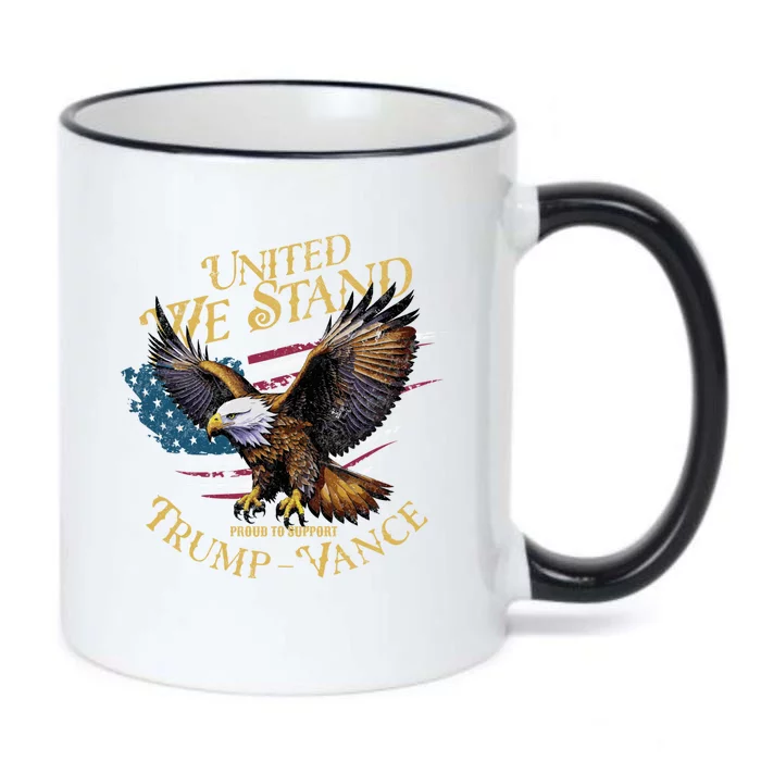 United We Stand Support Trump Vance 2024 Black Color Changing Mug