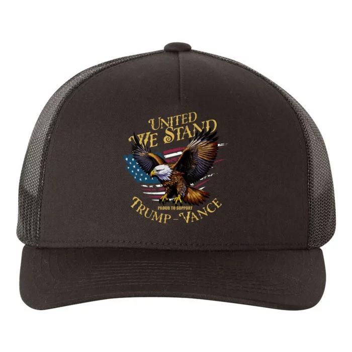 United We Stand Support Trump Vance 2024 Yupoong Adult 5-Panel Trucker Hat