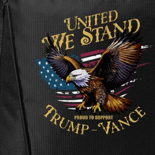 United We Stand Support Trump Vance 2024 City Backpack