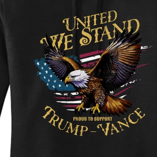 United We Stand Support Trump Vance 2024 Women's Pullover Hoodie