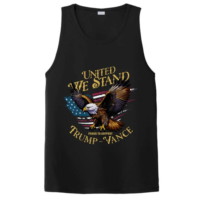 United We Stand Support Trump Vance 2024 Performance Tank