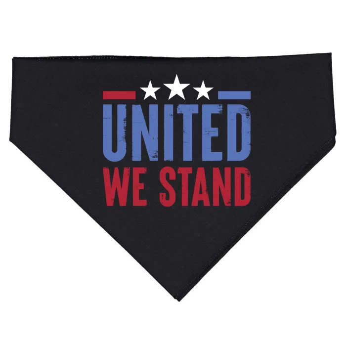 United We Stand Independence Day Graphic USA-Made Doggie Bandana