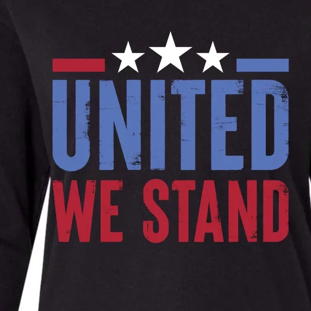 United We Stand Independence Day Graphic Womens Cotton Relaxed Long Sleeve T-Shirt