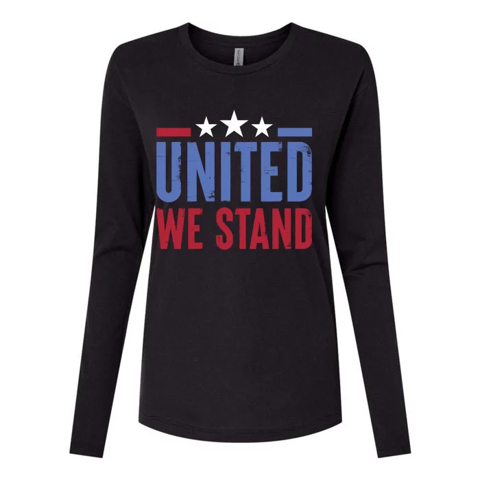 United We Stand Independence Day Graphic Womens Cotton Relaxed Long Sleeve T-Shirt