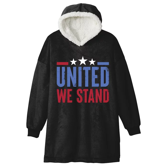 United We Stand Independence Day Graphic Hooded Wearable Blanket