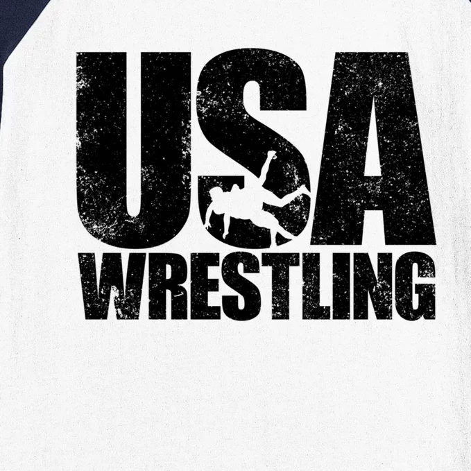 Usa Wrestling S Wrestling Team Patriot Usa Wrestler Cute Gift Baseball Sleeve Shirt