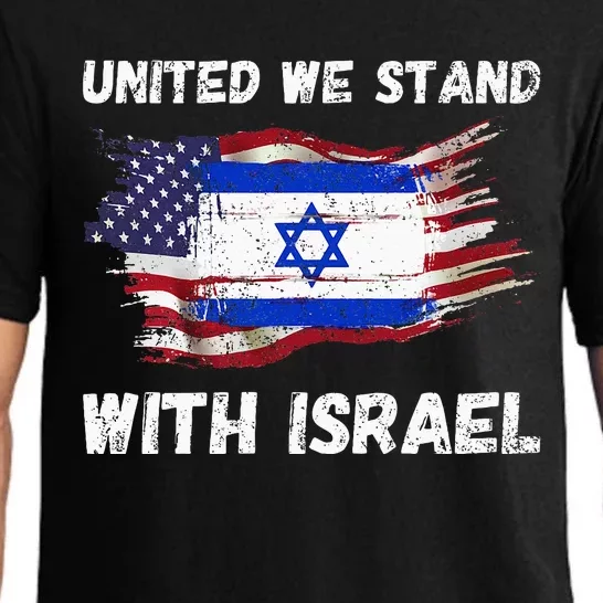 United We Stand With Israel Israeli American Pajama Set