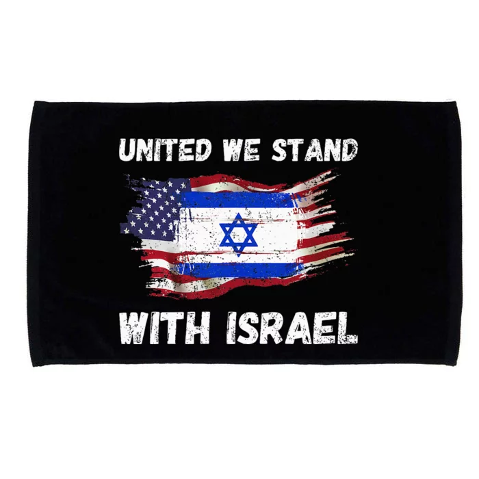 United We Stand With Israel Israeli American Microfiber Hand Towel