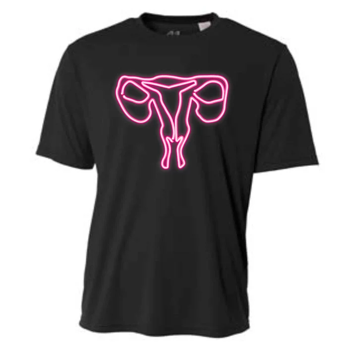 Uterus Where The Magic Happens Uterus Power Cooling Performance Crew T-Shirt