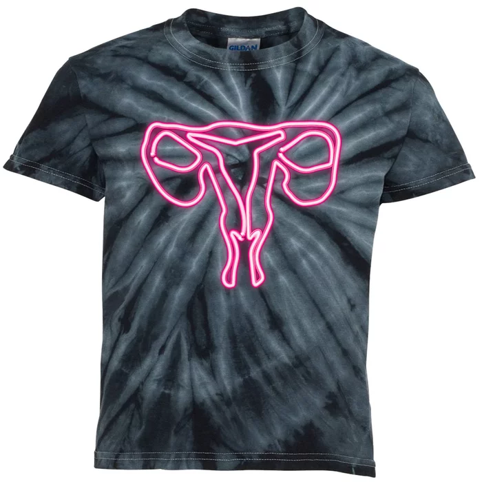 Uterus Where The Magic Happens Uterus Power Kids Tie-Dye T-Shirt