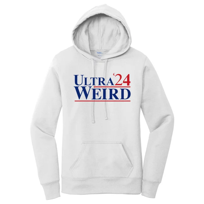 Ultra Weird Trump 2024 Funny Donald Trump Jd Vance Women's Pullover Hoodie