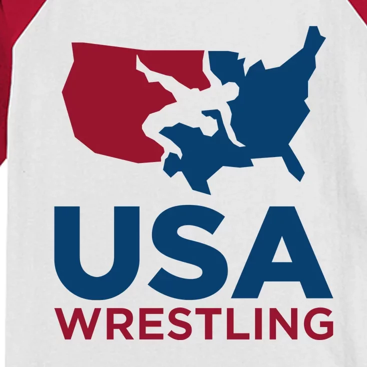 USA Wrestling Kids Colorblock Raglan Jersey