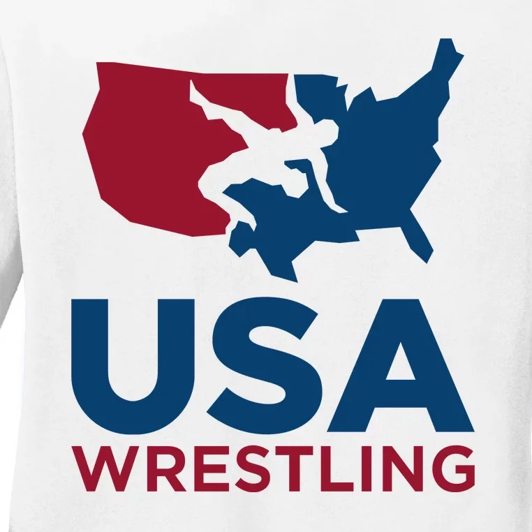 USA Wrestling Ladies Long Sleeve Shirt