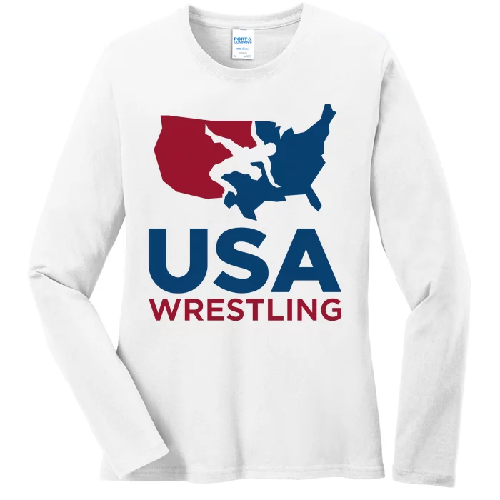 USA Wrestling Ladies Long Sleeve Shirt