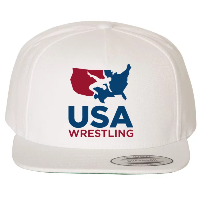 USA Wrestling Wool Snapback Cap