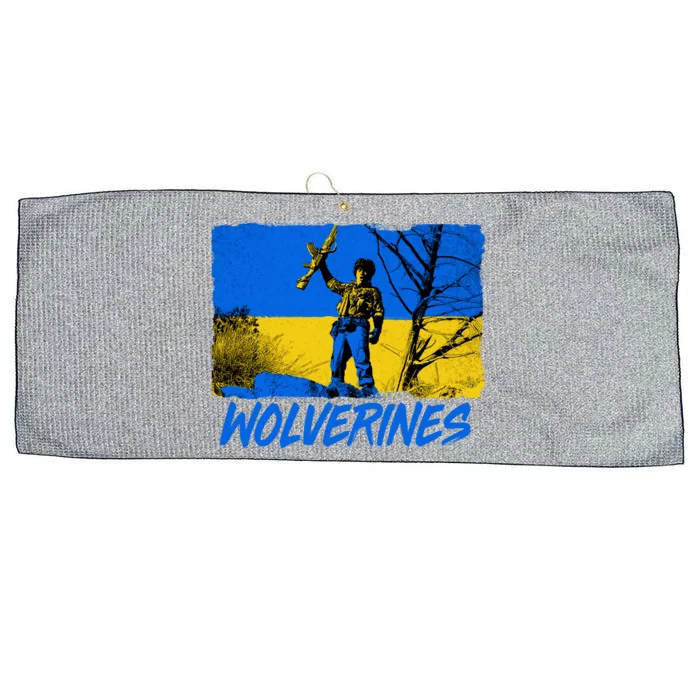 Ukraine Wolverines Large Microfiber Waffle Golf Towel