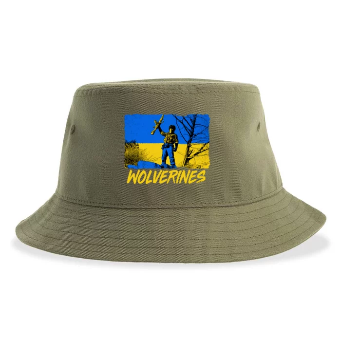 Ukraine Wolverines Sustainable Bucket Hat