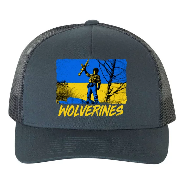 Ukraine Wolverines Yupoong Adult 5-Panel Trucker Hat