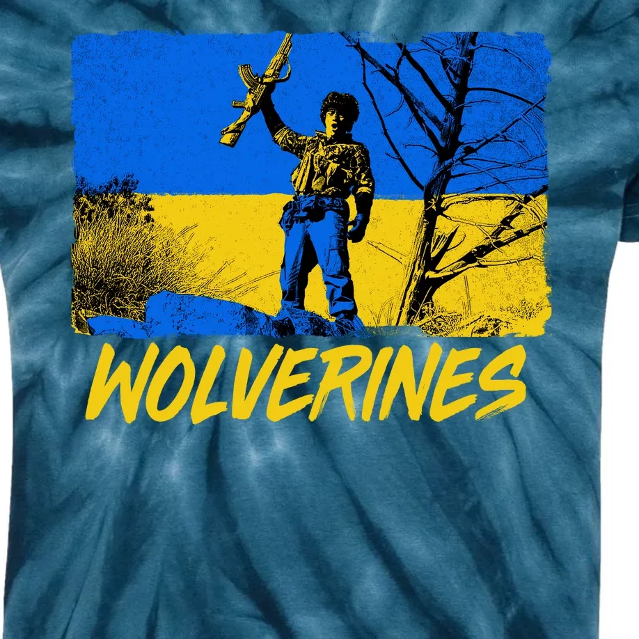 Ukraine Wolverines Kids Tie-Dye T-Shirt