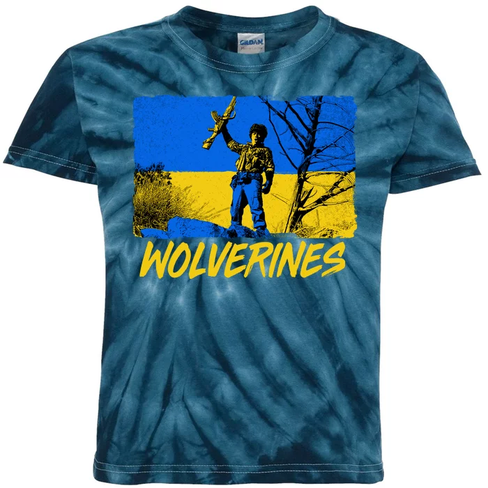 Ukraine Wolverines Kids Tie-Dye T-Shirt