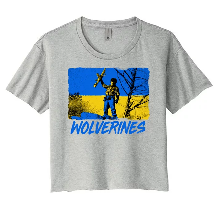 Ukraine Wolverines Women's Crop Top Tee