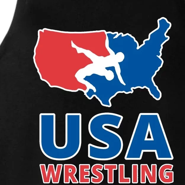 Usa Wrestling Ladies Tri-Blend Wicking Tank