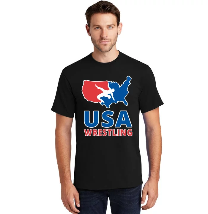 Usa Wrestling Tall T-Shirt