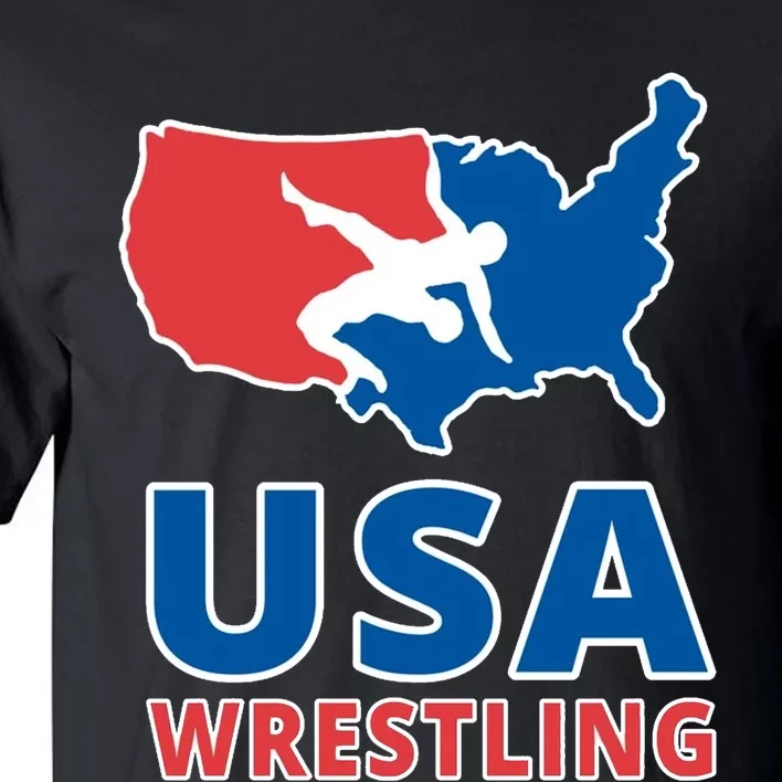 Usa Wrestling Tall T-Shirt