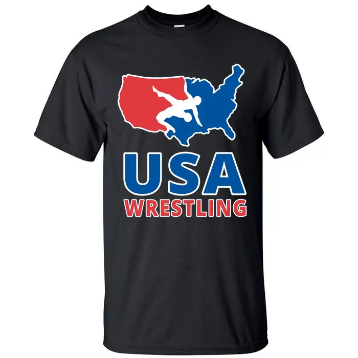 Usa Wrestling Tall T-Shirt